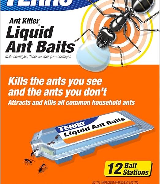 TERRO T300B Ant Killer Bait Stations – Liquid Bait for Indoor Ant Control (12 Count)