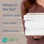 Luxury Queen Sheet Set – Soft, Cooling & Wrinkle-Free – 4-Piece White Bedding - Image 7