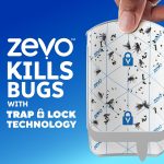 Zevo Flying Insect Trap & Cartridge |  Plug-in Fly Trap | Indoor Bug Catcher | Mess-Free |  UV & Blue Light Technology - Image 2