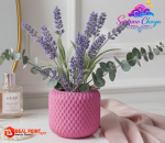 Diamond Texture Gypsum Vase